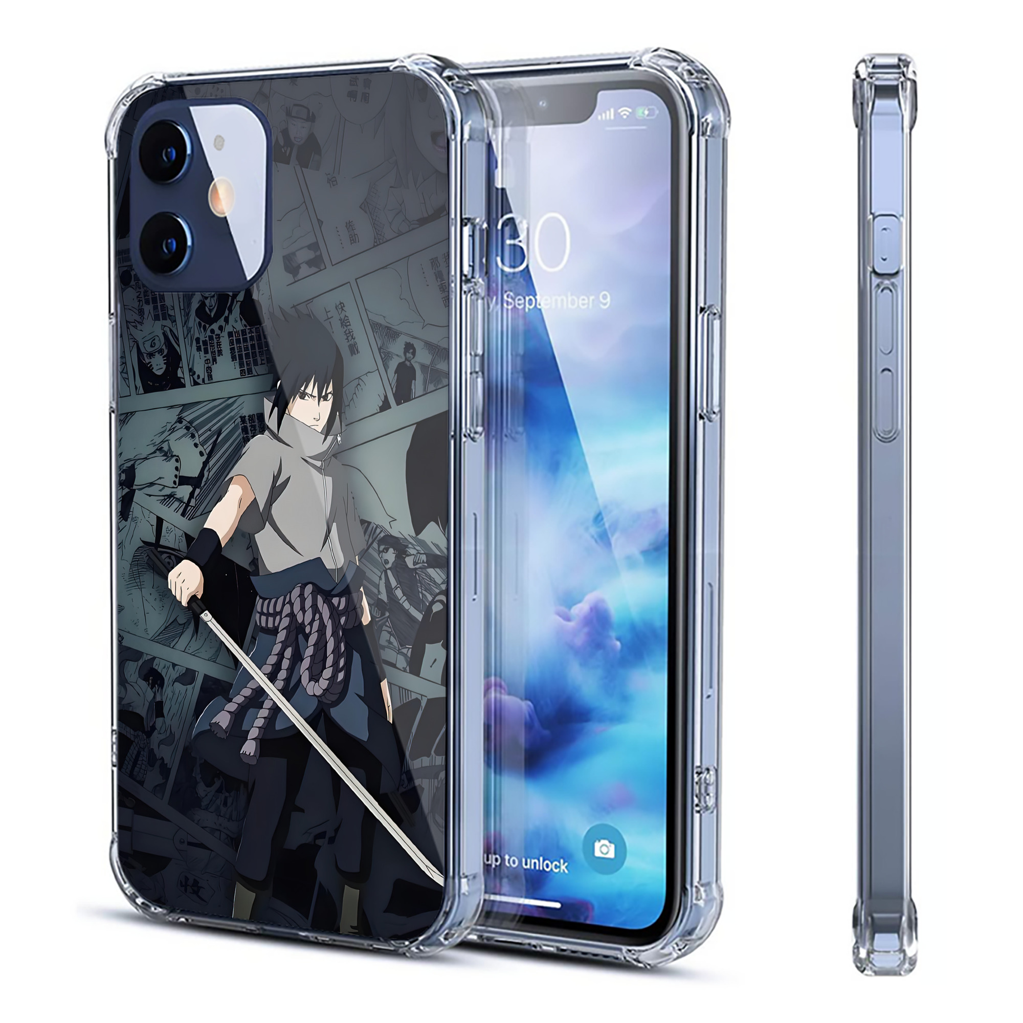 （画像用） NARUTO -ナルト- NARUTO -ナルト- 疾風伝 【iPhone 12シリーズ対応】透明スマホケース（クリアソフトケース）